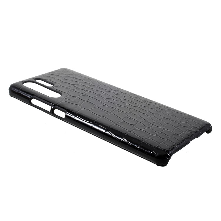 Leather Coated Plastic Phone Protection Casing for Huawei P30 Pro - Crocodile Texture-3