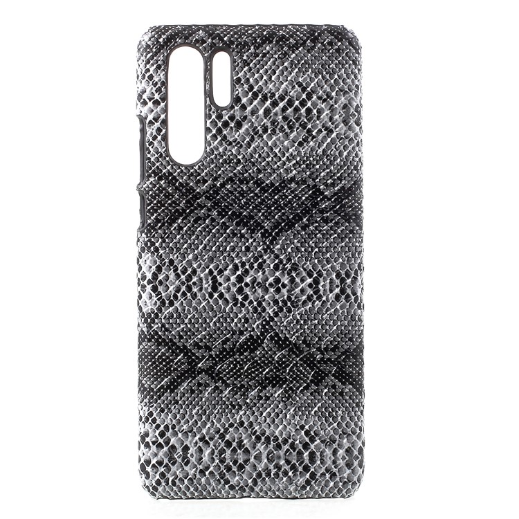 Leather Coated Plastic Accessory Casing for Huawei P30 Pro - Snake Texture-1