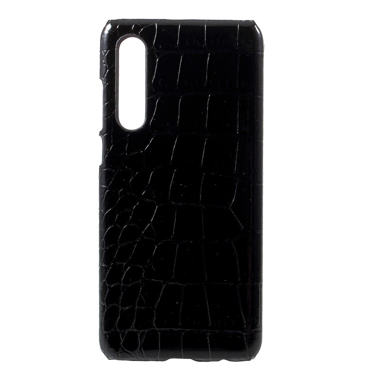 PU Leather Coated Hard PC Protector Casing for Huawei P30 - Crocodile Texture-1