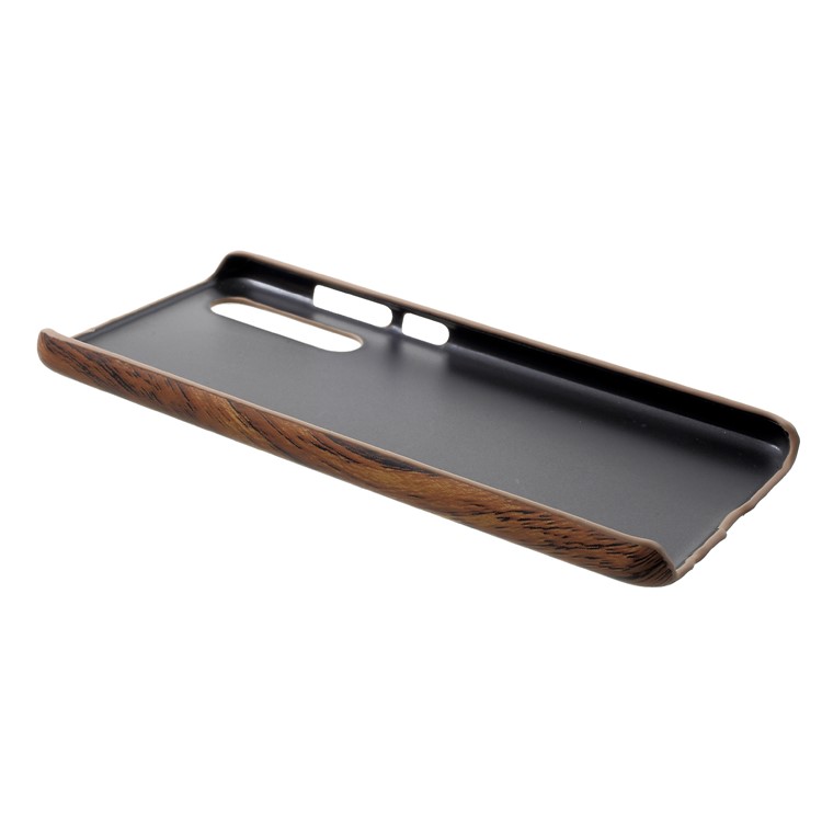 PU Leather Coated Hard PC Protector Cell Phone Case for Huawei P30 - Wood Texture-3