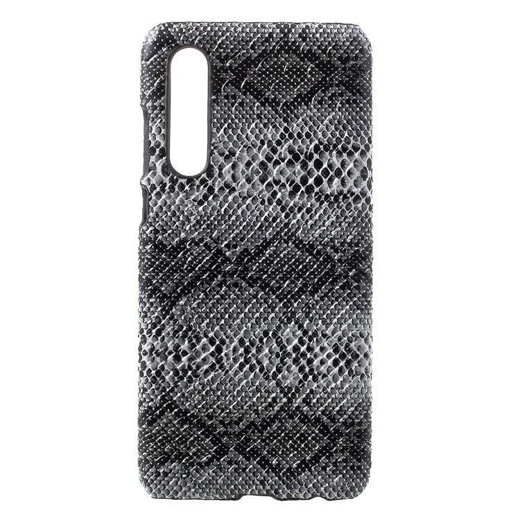 PU Leather Coated Plastic Protector Cell Phone Cover for Huawei P30 - Snake Texture-1