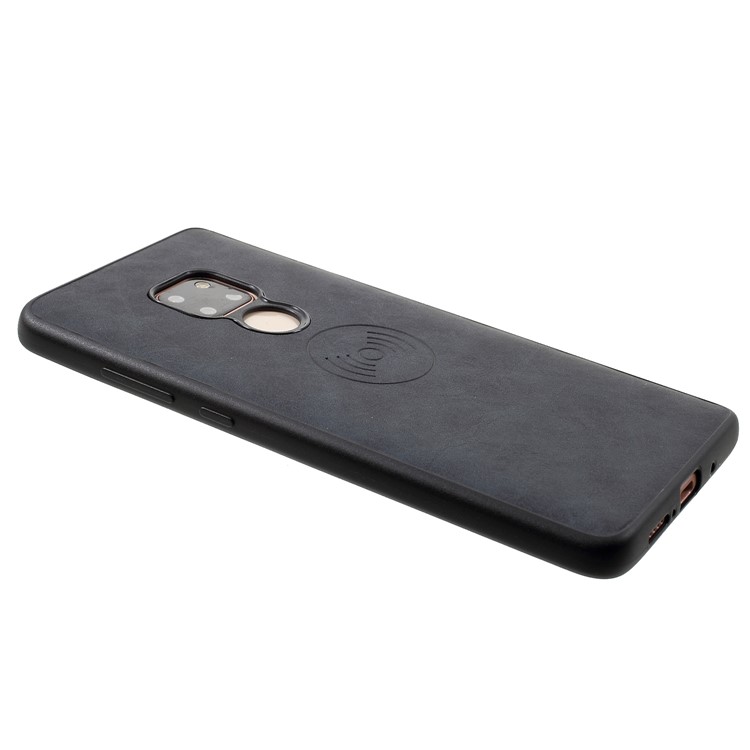 PU Leather Coated TPU Protection Cover for Huawei Mate 20 (Built-in Magnetic Holder Metal Sheet) - Grey-3