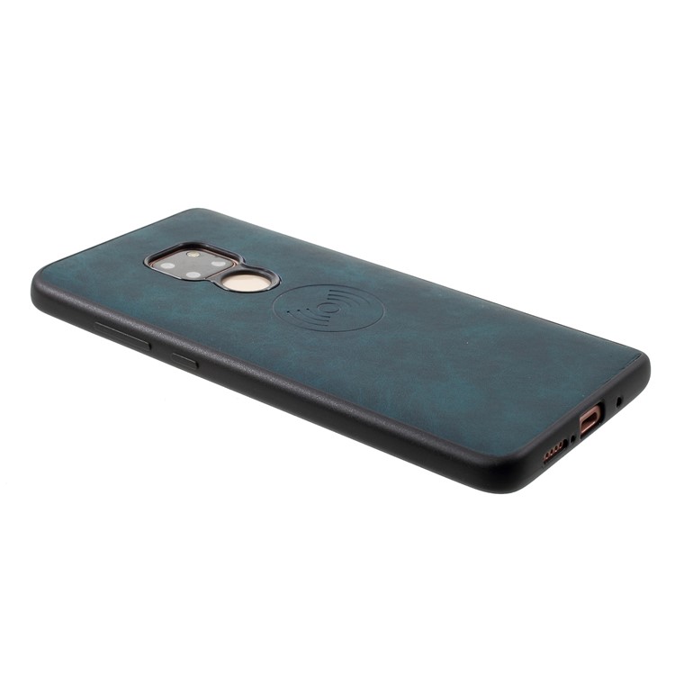 Мобильный Чехол Из Полиуретана С Полиуретановым Покрытием Для Huawei Mate 20 (встроенный Магнитный Держатель Для Металлического Листа) - Темно-синий-3