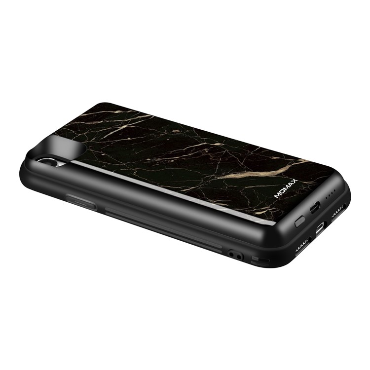 MOMAX Q.Power Pack for iPhone XR 5000mAh Magnetic Wireless Battery Charger Case - Marble Texture-11
