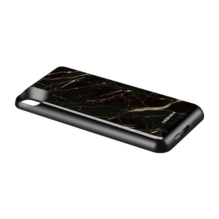 MOMAX Q.Power Pack for iPhone XR 5000mAh Magnetic Wireless Battery Charger Case - Marble Texture-8