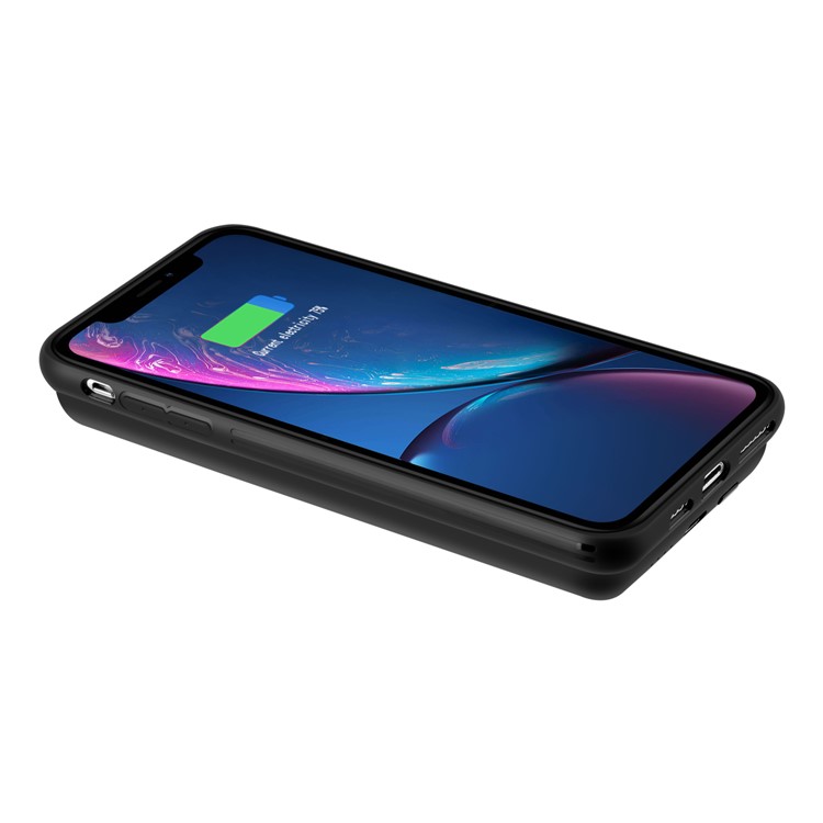 MOMAX Q.Power Pack Magnetic Phone Case 5000mAh Wireless Battery Pack iPhone XR - Carbon Fiber Texture-12