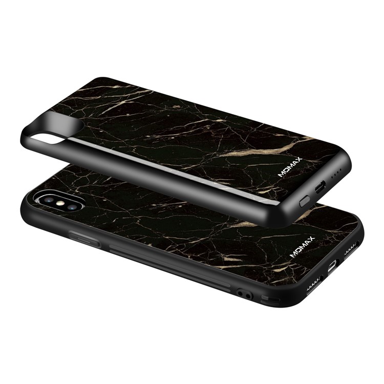MOMAX Q.Power Pack Magnetic Wireless Battery Case 6000mAh for iPhone XS Max - Marble Texture-10