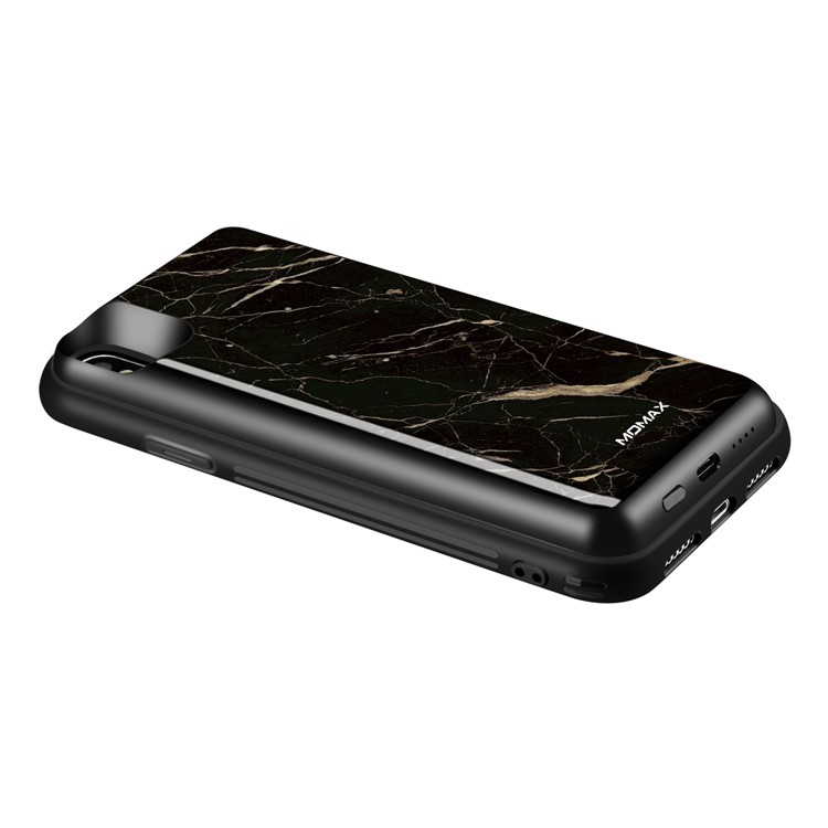 MOMAX Q.Power Pack Magnetic Wireless Battery Case 6000mAh for iPhone XS Max - Marble Texture-11