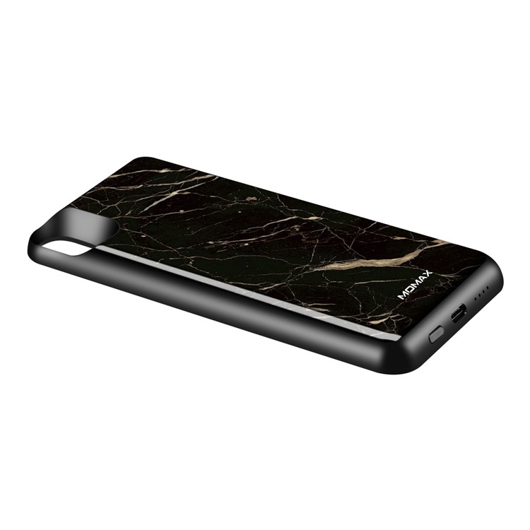 MOMAX Q.Power Pack Magnetic Wireless Battery Case 6000mAh for iPhone XS Max - Marble Texture-8