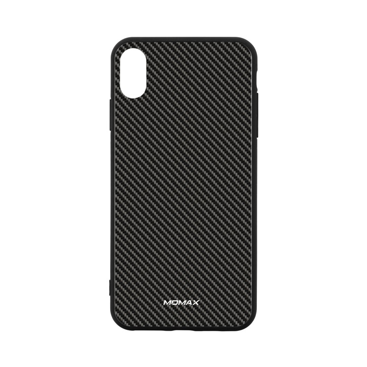 MOMAX Q. Pacote De Poder 6000 Mah Bateria Magnética Externa Sem Fio Pacote De Proteção Case Para Iphone Xs Max - Textura De Fibra De Carbono-4
