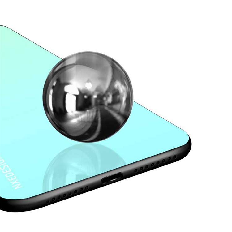 NXE Tempered Glass Back + TPU Hybrid Case for Huawei Mate 20 Pro - Green-3