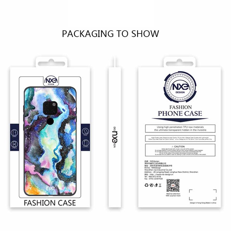 NXE Pattern Printing TPU Mobile Phone Case Cover for Huawei Mate 20 - Style D-6