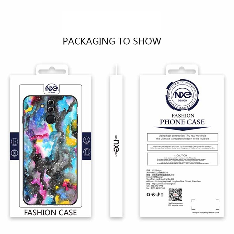 NXE Pattern Printing TPU Protection Phone Case for Huawei Mate 20 Lite - Style A-6