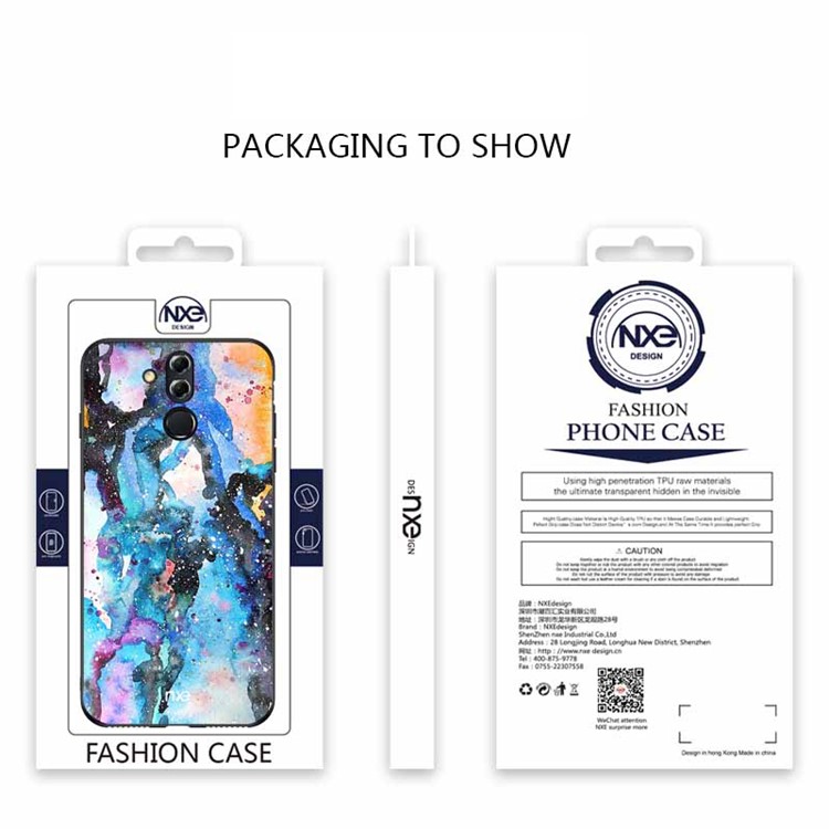 NXE Pattern Printing TPU Protection Phone Shell for Huawei Mate 20 Lite - Style B-6