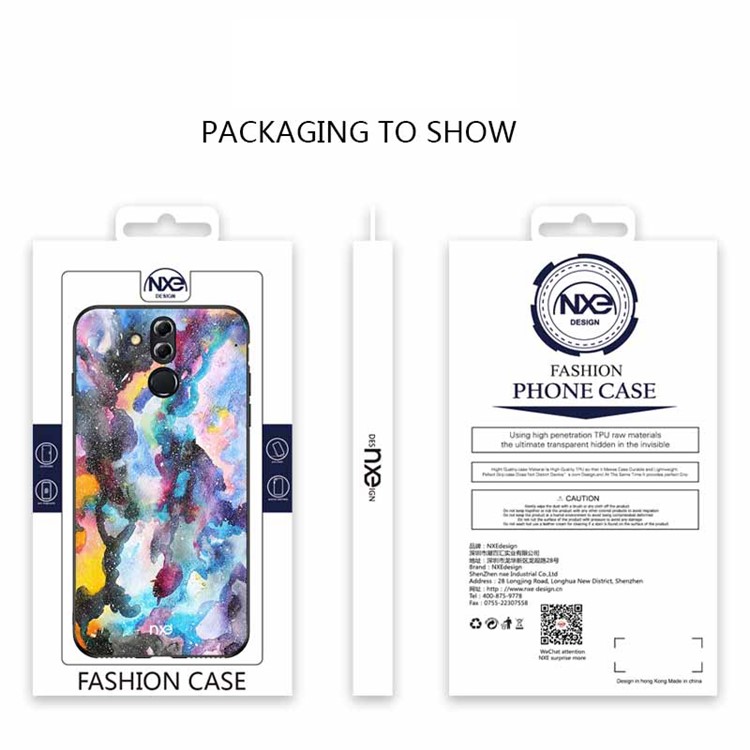 NXE Pattern Printing TPU Protection Phone Cover for Huawei Mate 20 Lite - Style C-6