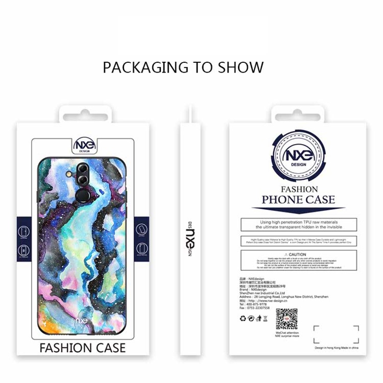 NXE Pattern Printing TPU Back Cover Case for Huawei Mate 20 Lite - Style D-6