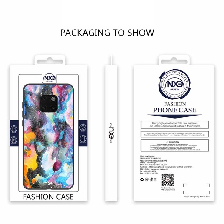 NXE Pattern Printing TPU Mobile Case for Huawei Mate 20 Pro - Style C-4