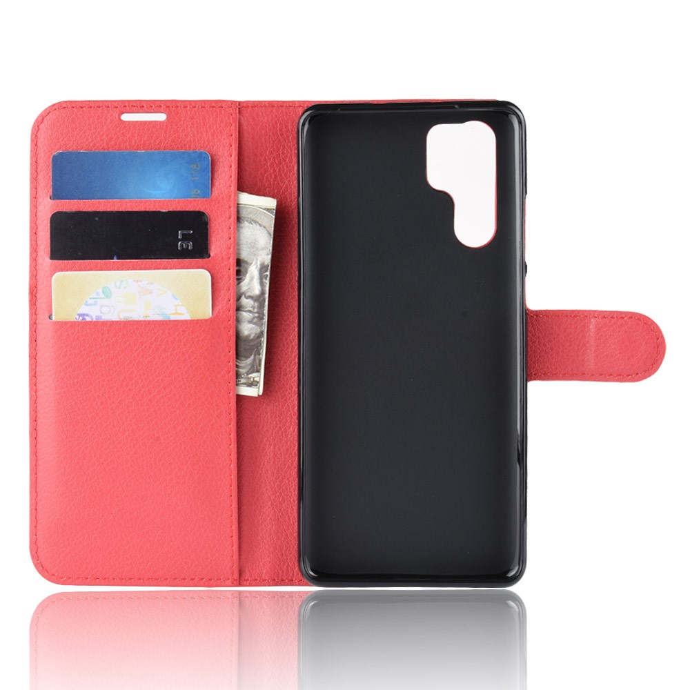 Litchi Texture Wallet Leather Protection Cover for Huawei P30 Pro - Red-4