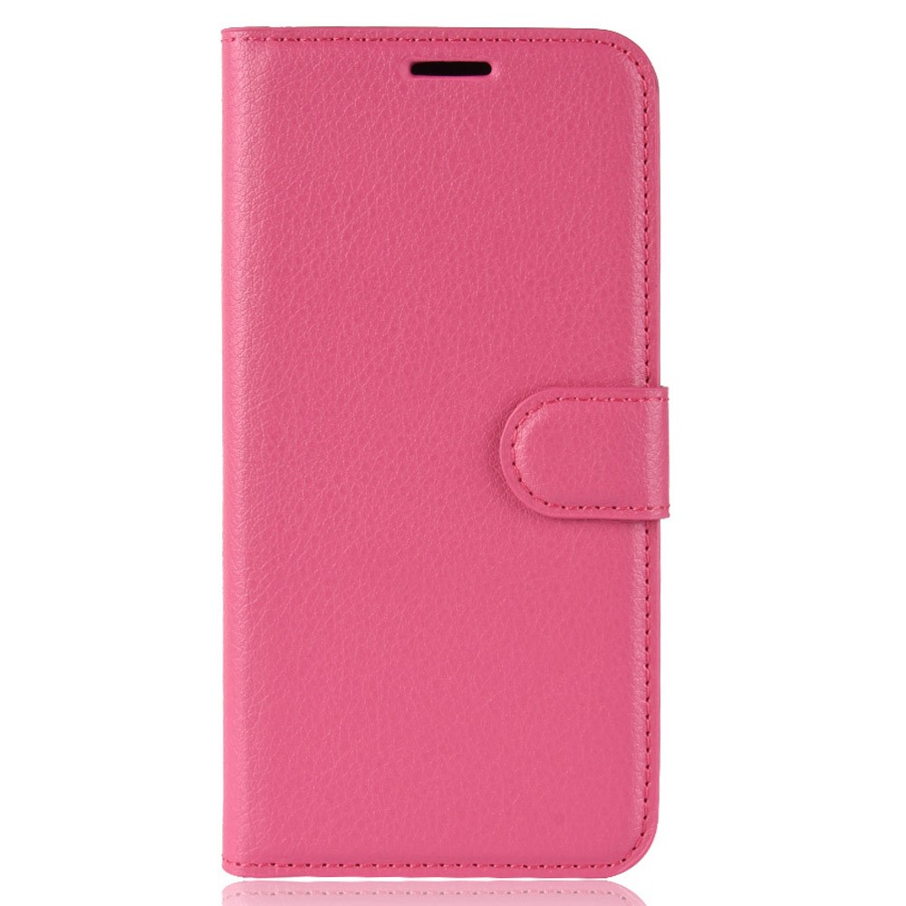 Litchi Texture Wallet Leather Protection Casing for Huawei P30 Pro - Rose-2
