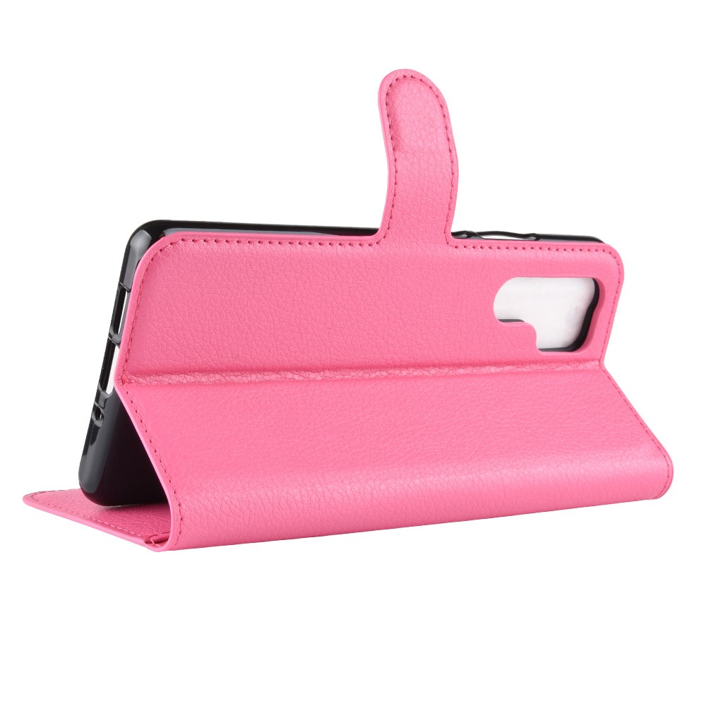 Litchi Texture Wallet Leather Protection Casing for Huawei P30 Pro - Rose-6