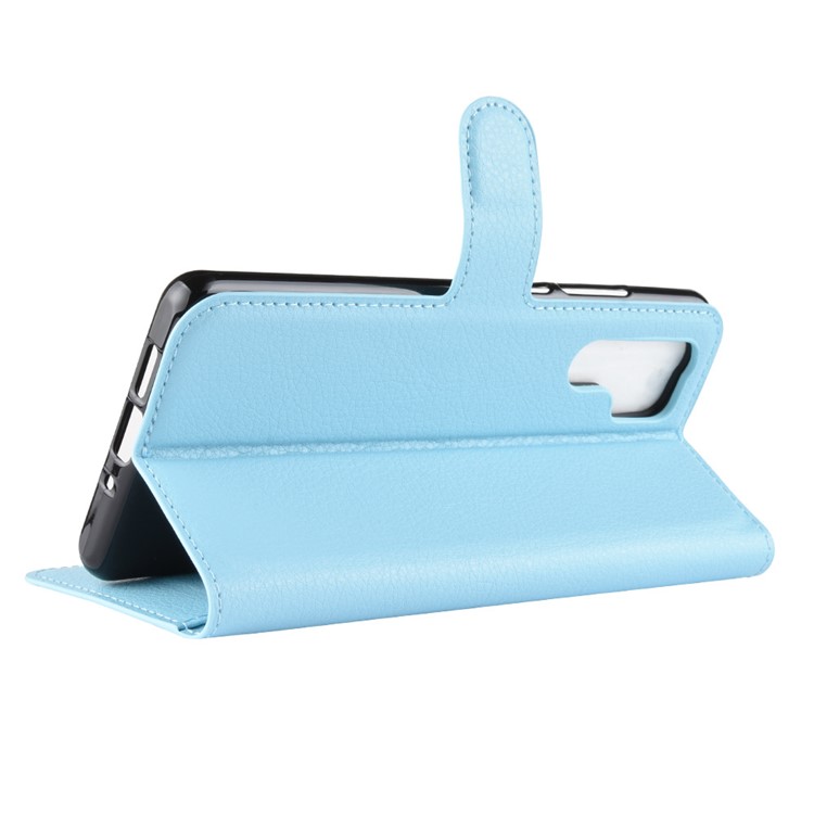Litchi Texture Wallet Leather Mobile Shell for Huawei P30 Pro - Blue-6