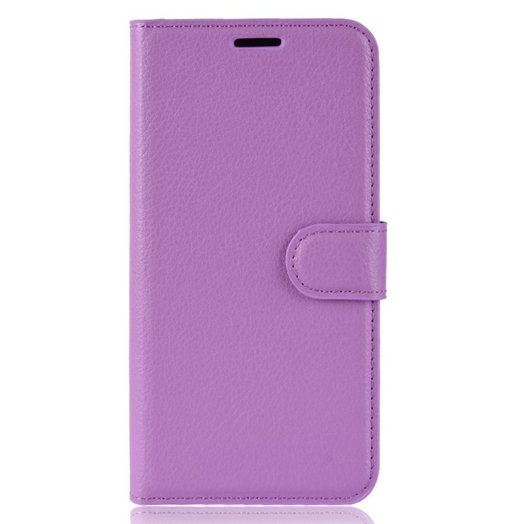Litchi Texture Wallet Leather Cellphone Shell for Huawei P30 Pro - Purple-2