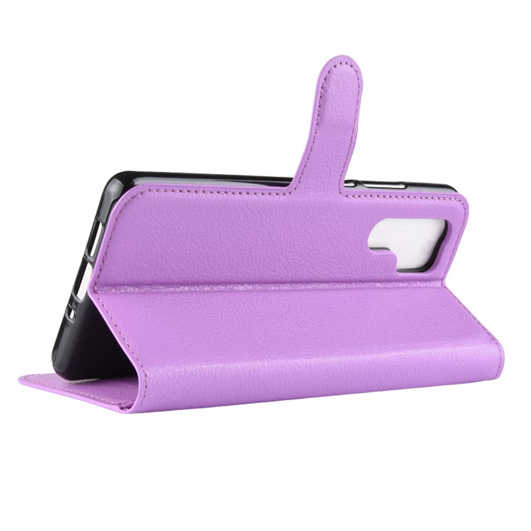 Litchi Texture Wallet Leather Cellphone Shell for Huawei P30 Pro - Purple-6