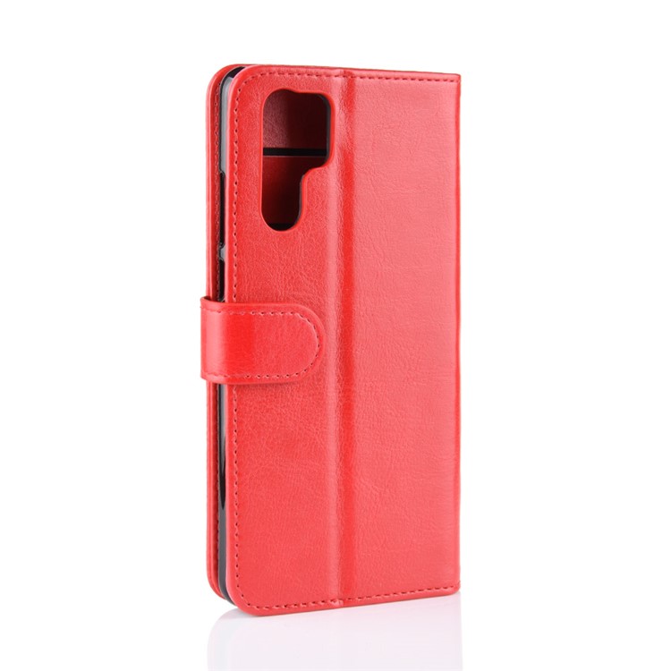 Crazy Horse Magnetic Stand Wallet Leather Mobile Phone Cover for Huawei P30 Pro - Red-4