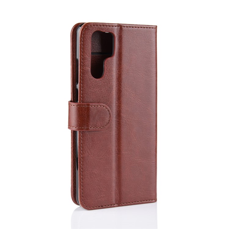 Crazy Horse Magnetic Stand Wallet Leather Cellphone Cover for Huawei P30 Pro - Brown-4