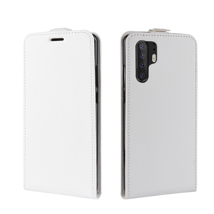 Crazy Horse Vertical Flip Leather Protection Cover for Huawei P30 Pro - White-2