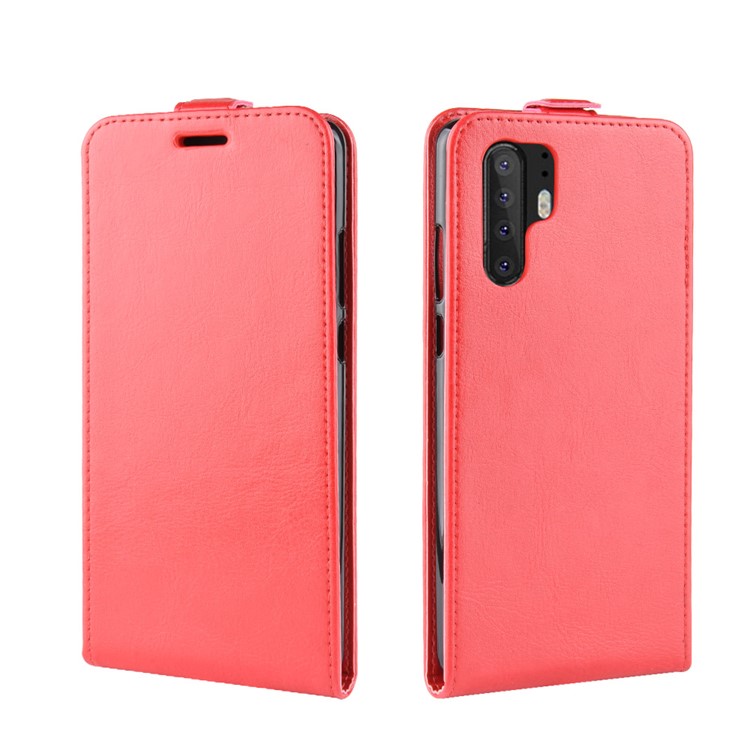 Crazy Horse Vertical Flip Leather Phone Shell for Huawei P30 Pro - Red-2