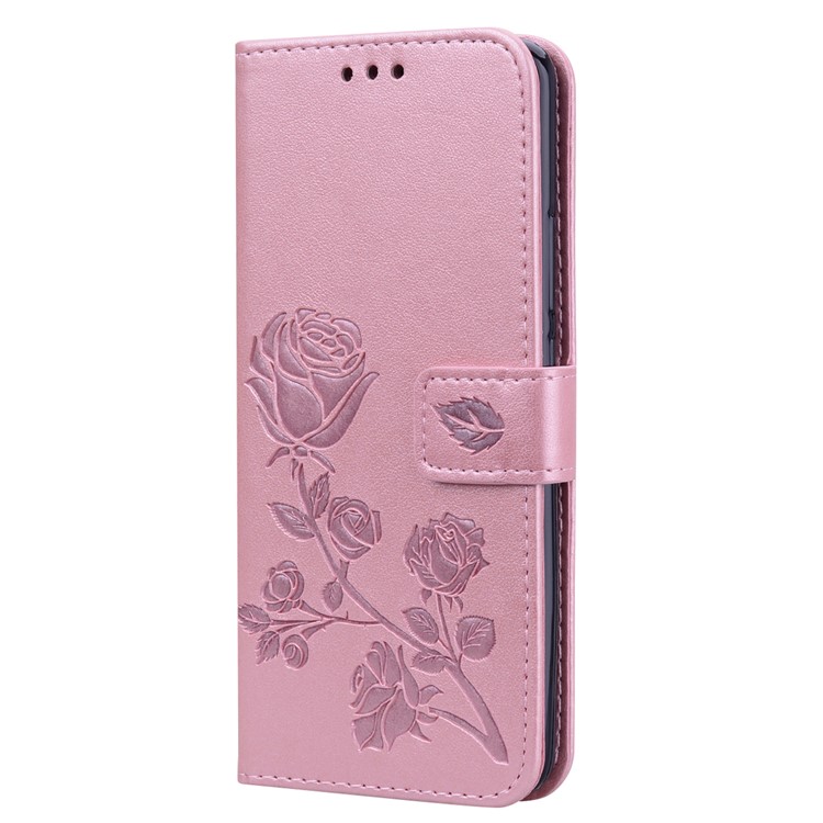 HAT PRINCE Imprinted Rose Wallet Leather Phone Case for Huawei Mate 20 Pro - Pink-2