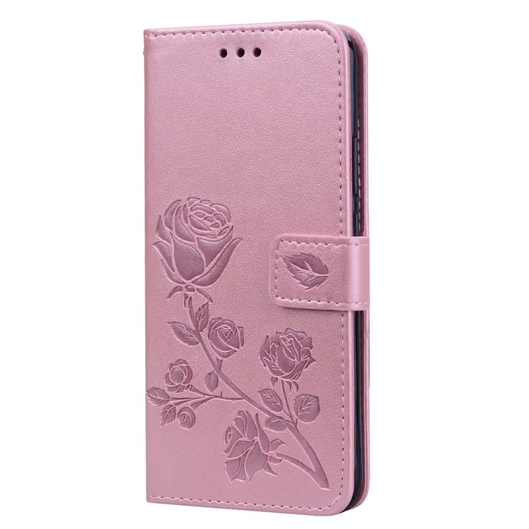 HAT PRINCE Imprinted Rose Wallet Leather Phone Case for Huawei Mate 20 Lite - Pink-2