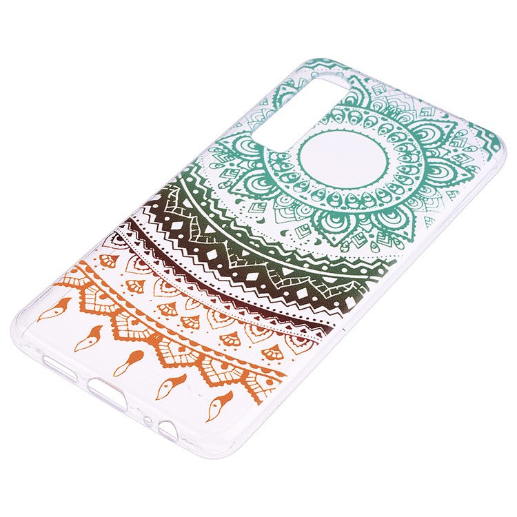 Printing Pattern TPU Mobile Case for Huawei P30 - Colorful Lace-3