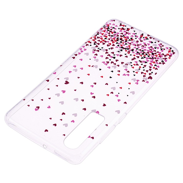 Printing Pattern TPU Mobile Shell for Huawei P30 - Colorful Love Hearts-4