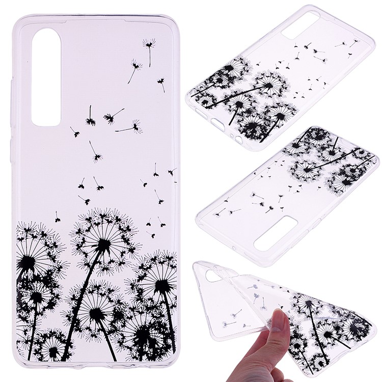 Printing Pattern TPU Cellphone Cover for Huawei P30 - Dandelion-1