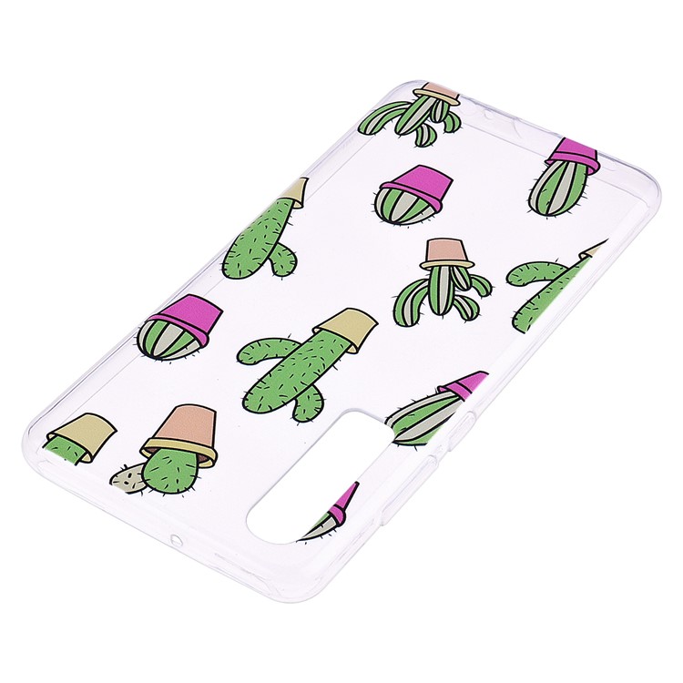 Printing Pattern TPU Phone Case for Huawei P30 - Cactus-4