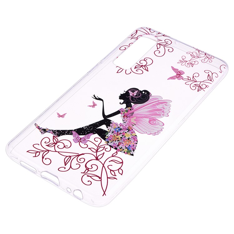 Printing Pattern TPU Mobile Casing Cover for Huawei P30 - Butterfly Girl-3