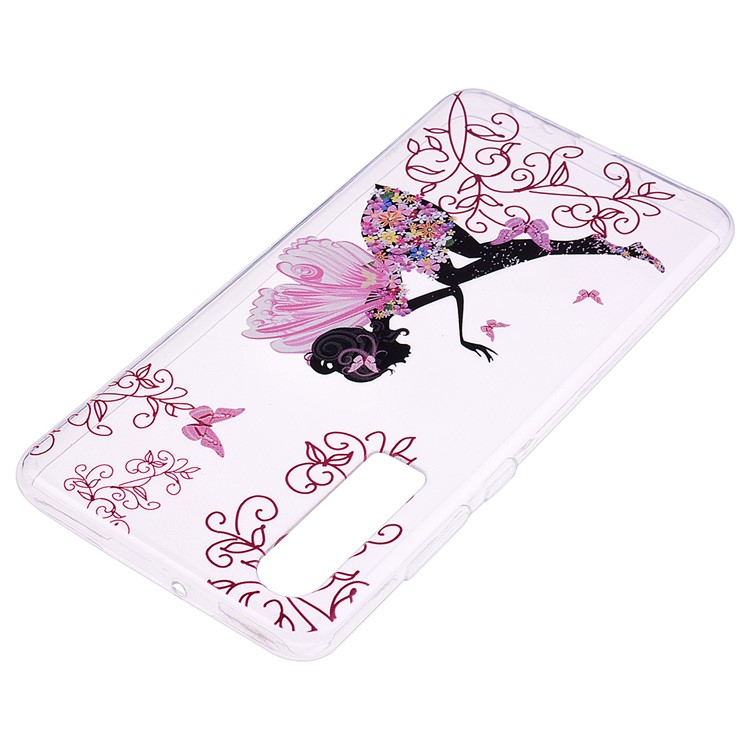 Printing Pattern TPU Mobile Casing Cover for Huawei P30 - Butterfly Girl-4