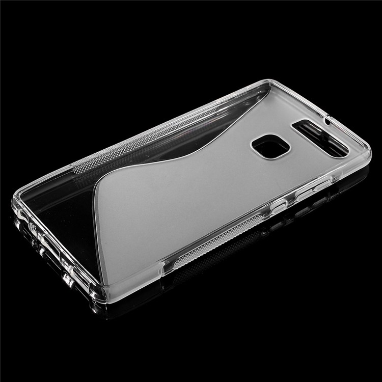 S-line Soft TPU Phone Cover for Huawei P9 - Transparent-3