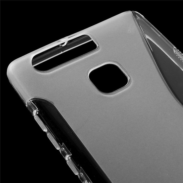 S-line Soft TPU Phone Cover for Huawei P9 - Transparent-4