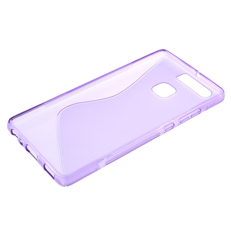 S-line Soft TPU Back Cover Protector for Huawei P9 - Purple-3