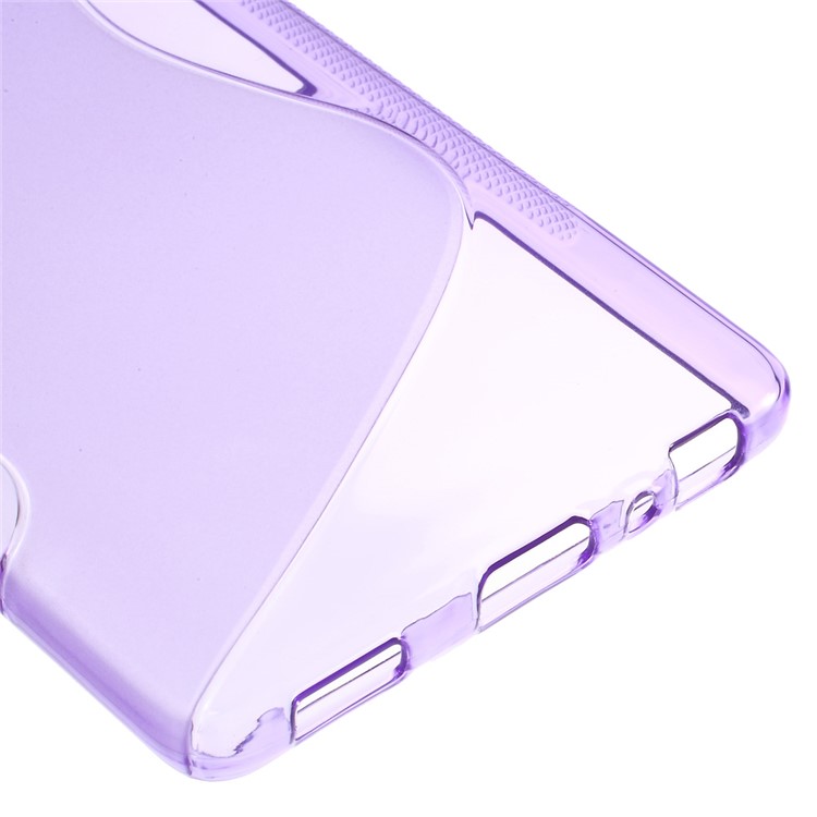 S-line Soft TPU Back Cover Protector for Huawei P9 - Purple-5