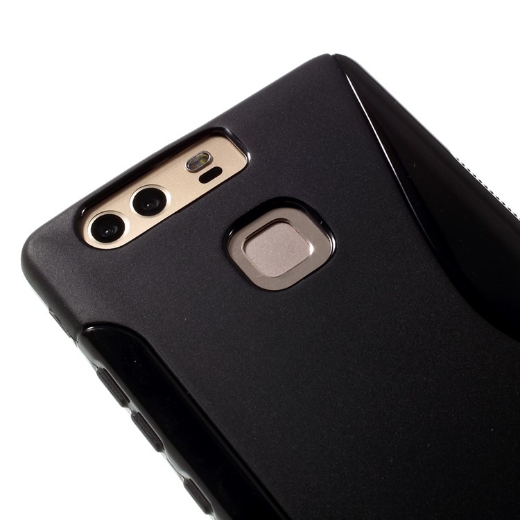 S-line Soft TPU Phone Cover for Huawei P9 - Black-4