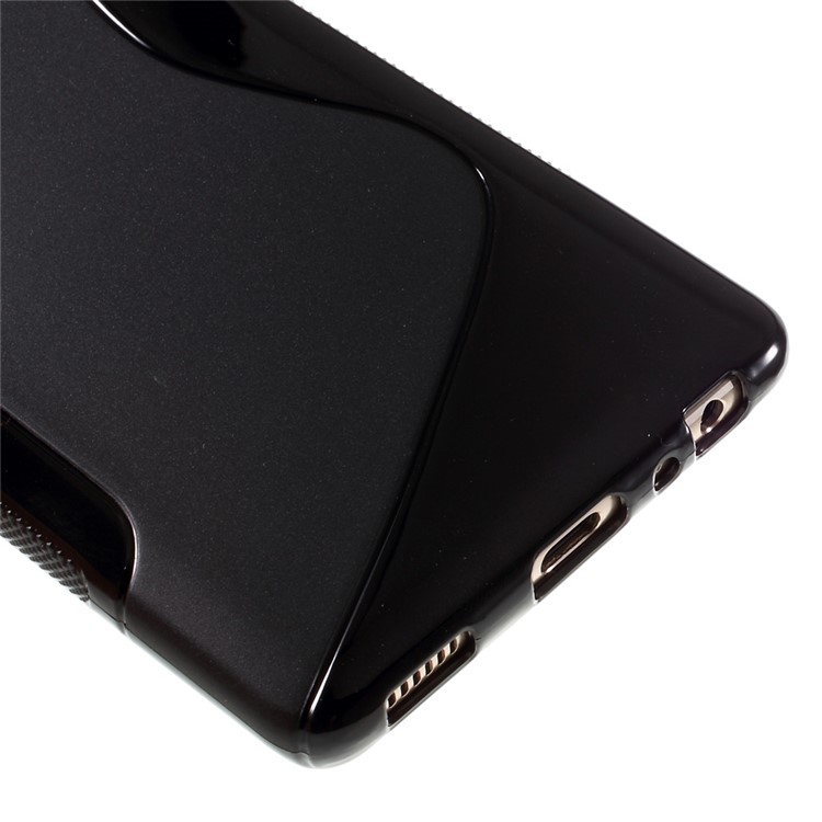 S-line Soft TPU Phone Cover for Huawei P9 - Black-5