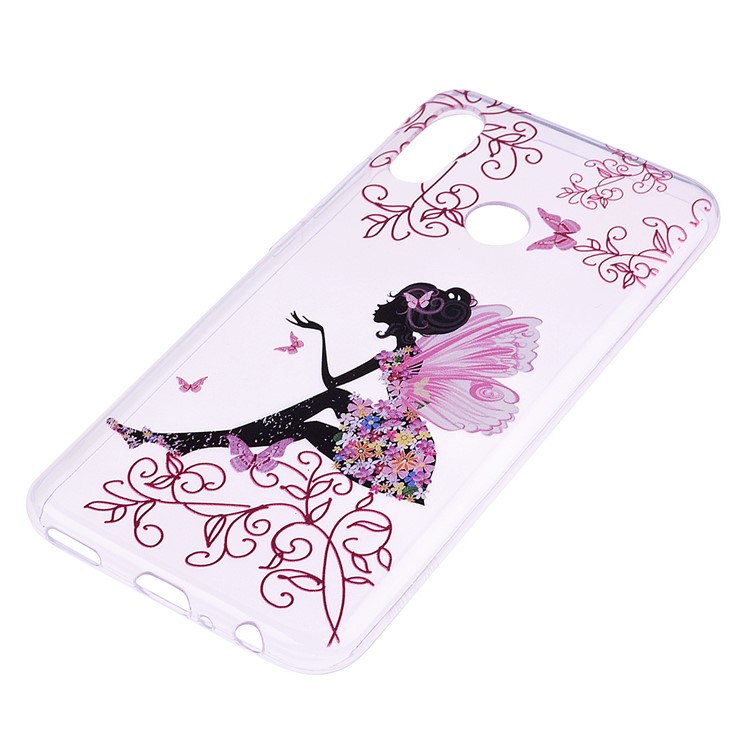 Printing Pattern TPU Cover for Huawei P Smart (2019) / Honor 10 Lite - Butterfly Girl-3