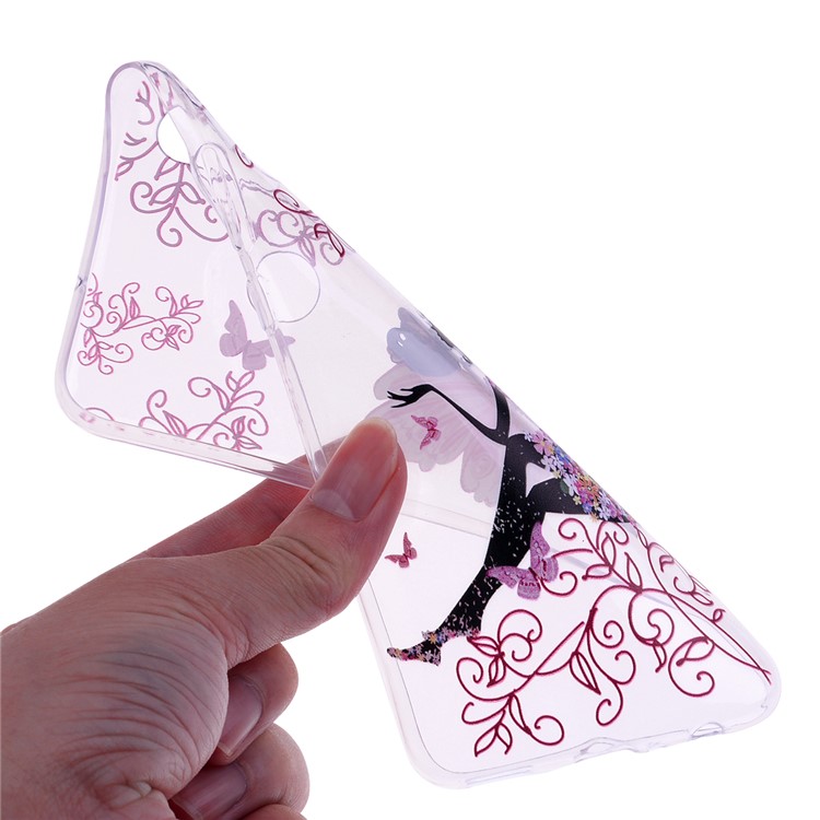 Printing Pattern TPU Cover for Huawei P Smart (2019) / Honor 10 Lite - Butterfly Girl-5