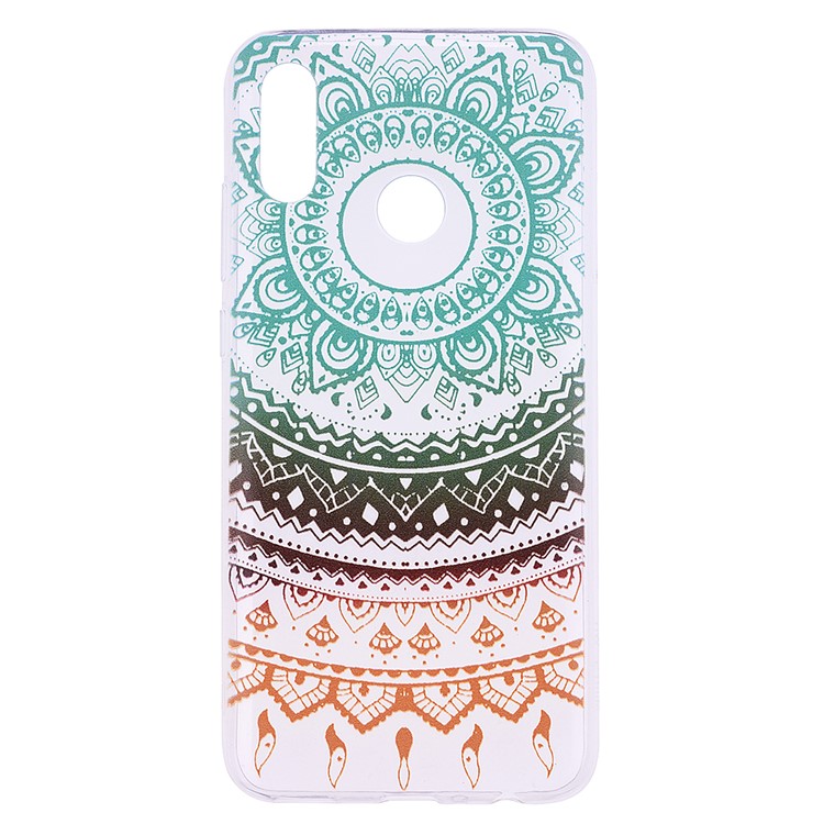 Printing Pattern TPU Accessory Case for Huawei P Smart (2019) / Honor 10 Lite - Colorful Lace-2