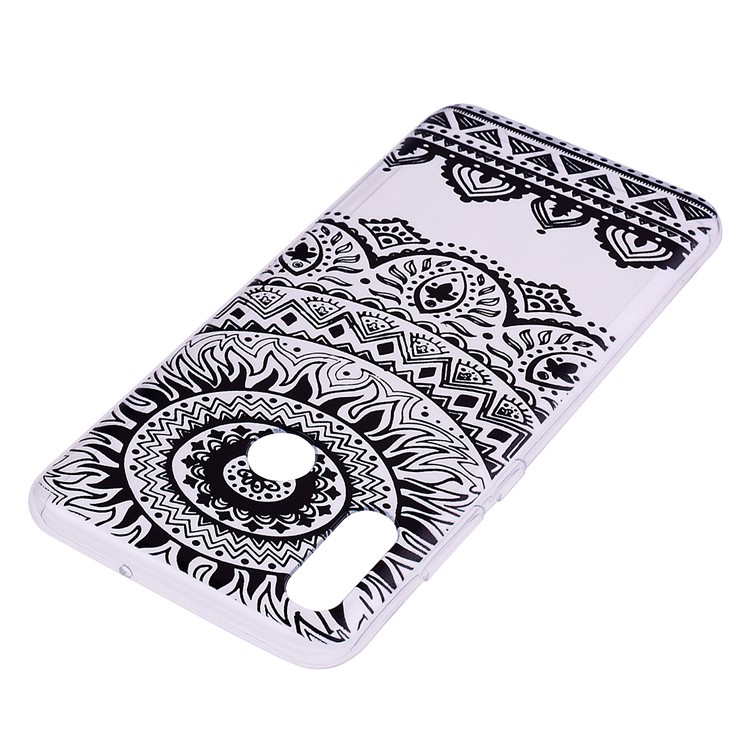 Printing Pattern TPU Mobile Case for Huawei P Smart (2019) / Honor 10 Lite - Black Lace-4