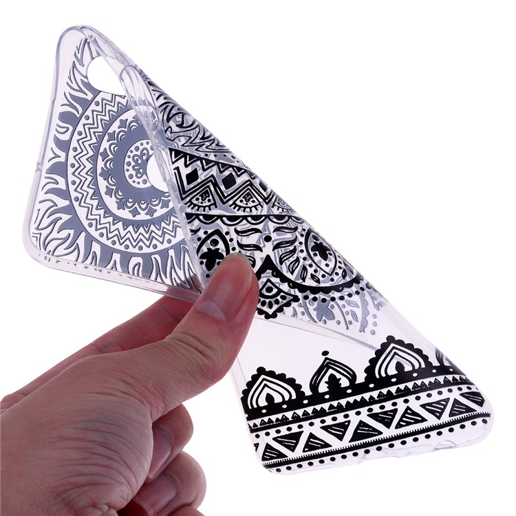 Printing Pattern TPU Mobile Case for Huawei P Smart (2019) / Honor 10 Lite - Black Lace-5